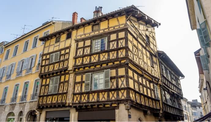 Bourg en Bresse en het historische centrum