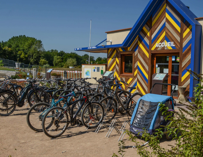 Fahrradverleih während Ihres Aufenthalts auf dem Campingplatz**** im Departement Ain, in der Nähe des Sees Cormoranche