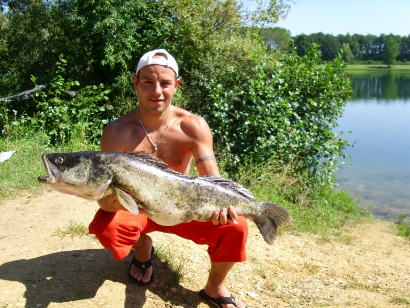 Fishing at Lake Cormoranche