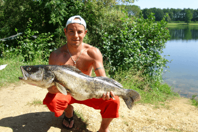 Fishing at Lake Cormoranche