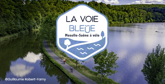 De blauwe route Moezel-Saône op de fiets